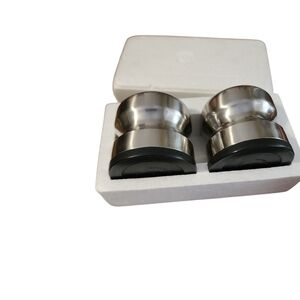 Stelton Vintage Danish Stainless Steel Salt And Pepper Shakers New In Box